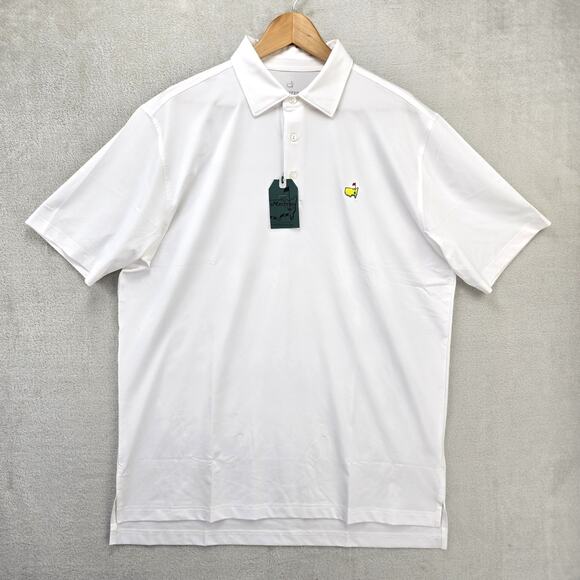 Masters Tech Other - Masters Tech Polo Golf Shirt Mens Large White Performance Apparel NWT